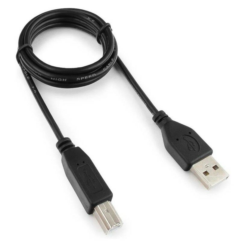 Кабель Гарнизон USB-A - USB-B (GCC-USB2-AMBM) 1 м, черный