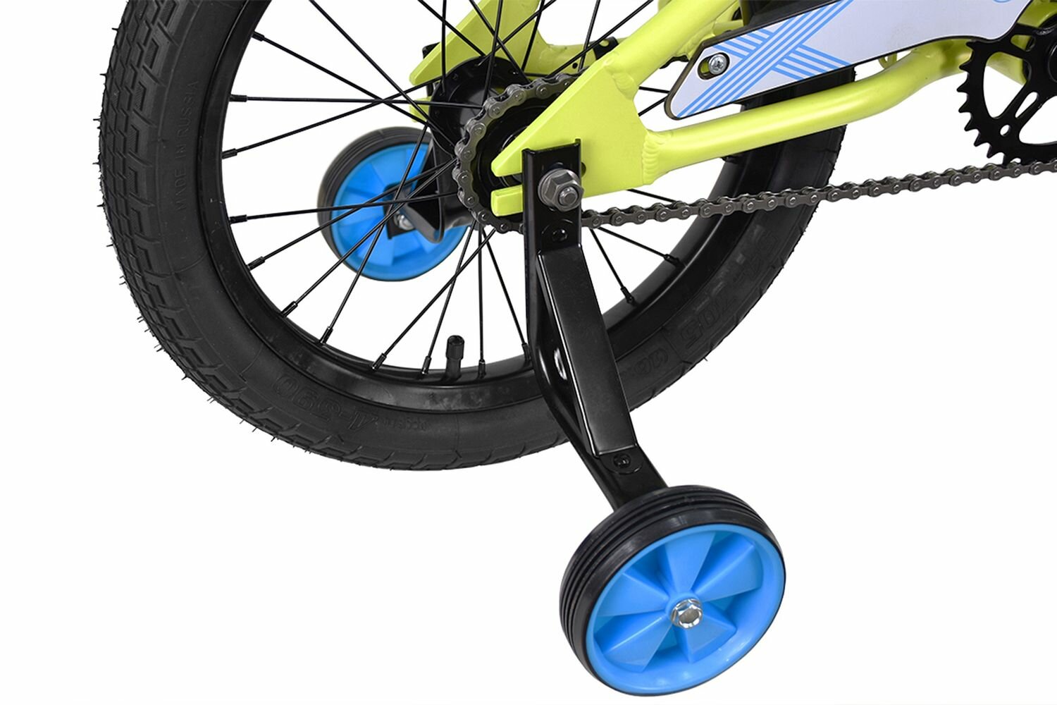 Велосипед Stark Tanuki 16 Boy (2023) (Велосипед Stark'23 Tanuki 16 Boy зеленый/синий/белый, алюминий, HQ-0010240)
