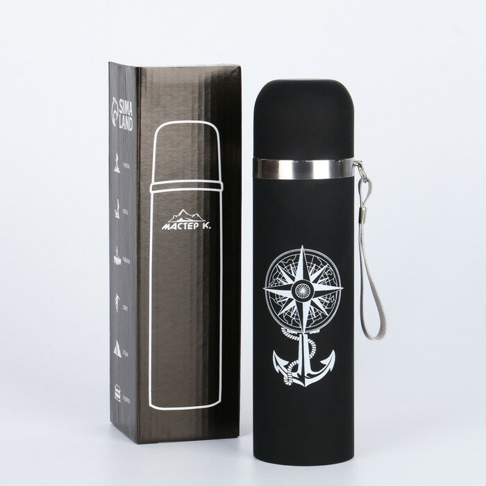 фото Термос, 500 мл, Гильза "Мастер К.", с кружкой, сохраняет тепло 10 ч, 6.5 х 24 см