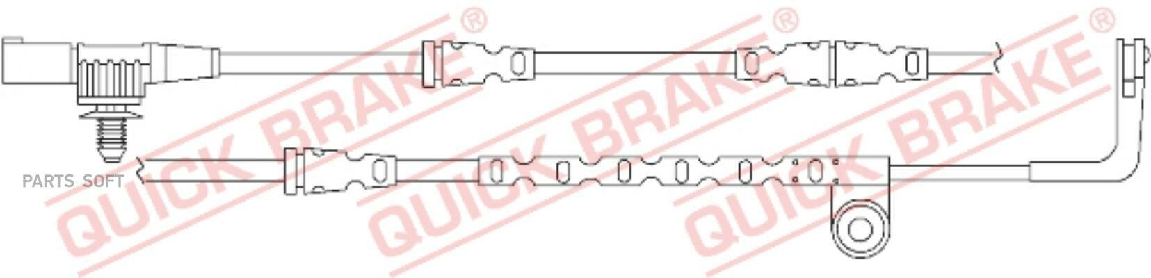 QUICK BRAKE WS0277A датчик износа коодок тормозных