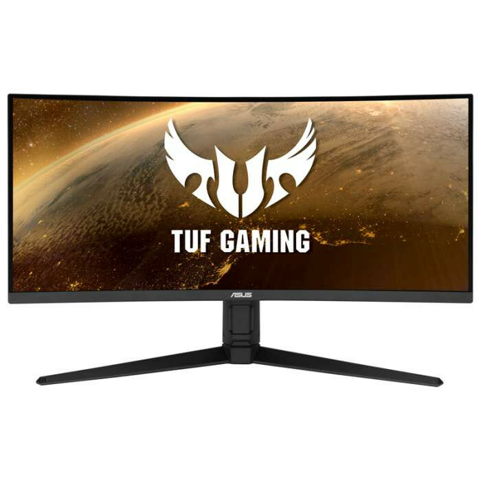 Монитор ASUS 34" VG34VQL1B VA LED изогнутый, 3440x1440, ProGaming, 1ms, 550cd/m2, 178°/178°, 100Mln:1, 165Hz, HDR10, 2*HDMI, 2*DP, USB-hub, колонки, HAS, Swivel, Pivot, Tilt, VESA, Black, 90LM06F0-B01170 ( VG34VQL1B,дисплей ЖК, LCD,Ultra WQHD, CURVED )