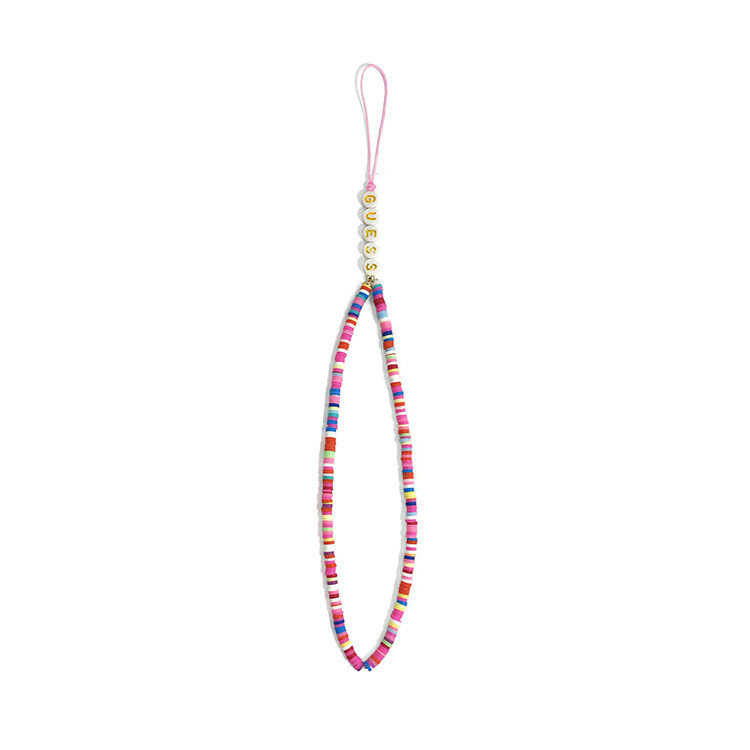 Guess Шнурок на кисть Guess Heishi Beads Multicolor (25) розовый