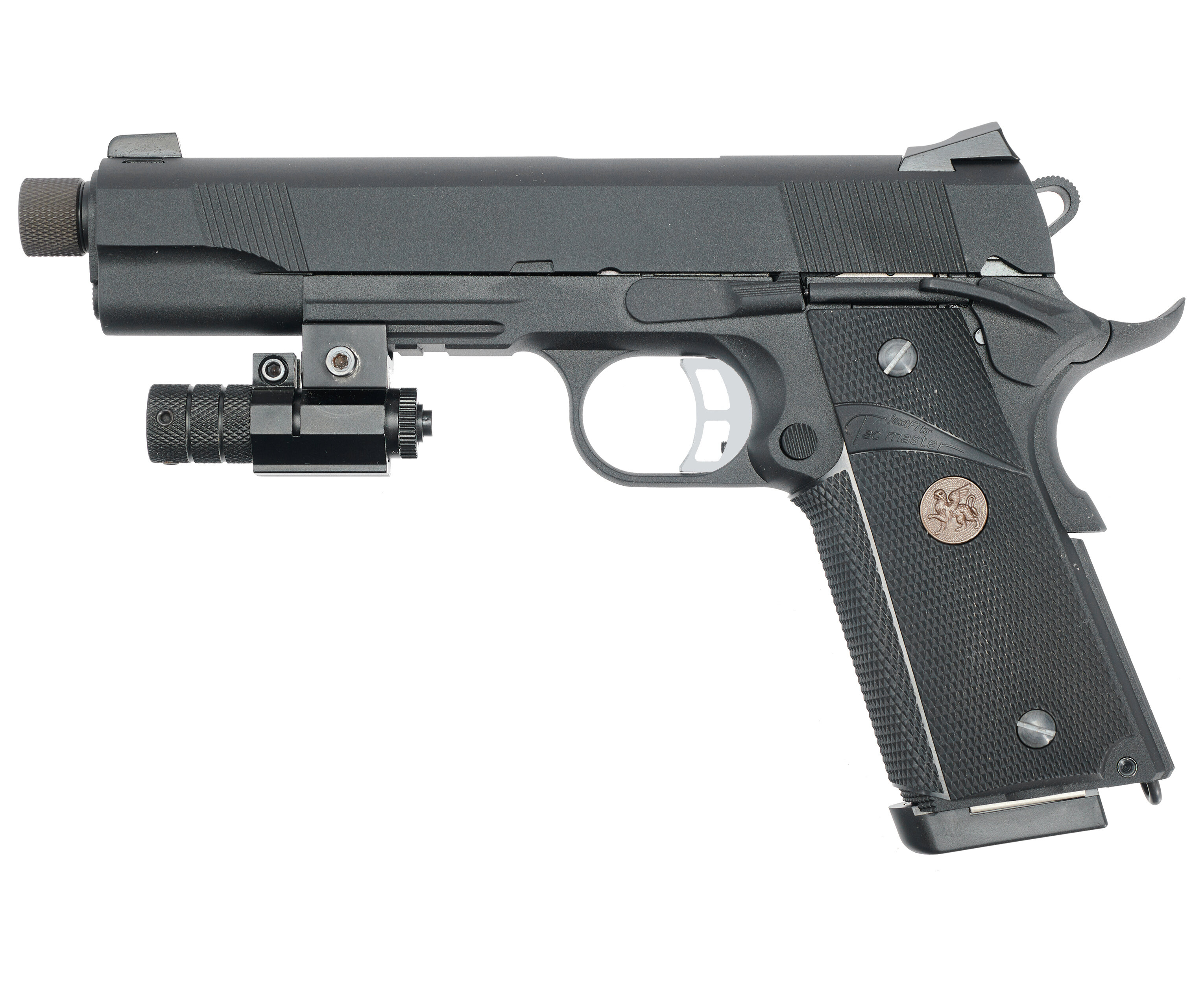 Страйкбольный пистолет KJW Colt M1911 M.E.U. (6 мм, GBB, Gas, удлиненный ствол)