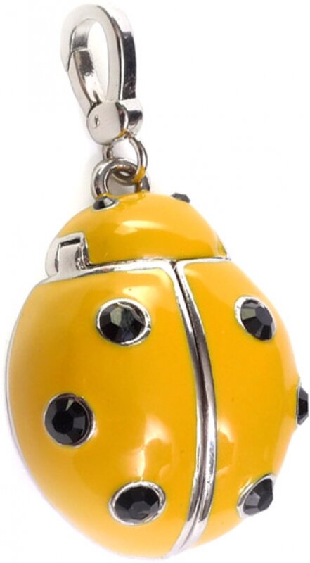 Флеш-карта QUMO 8GB USB 2.0 Charm Series Ladybird Yellow, цвет корпуса желтый