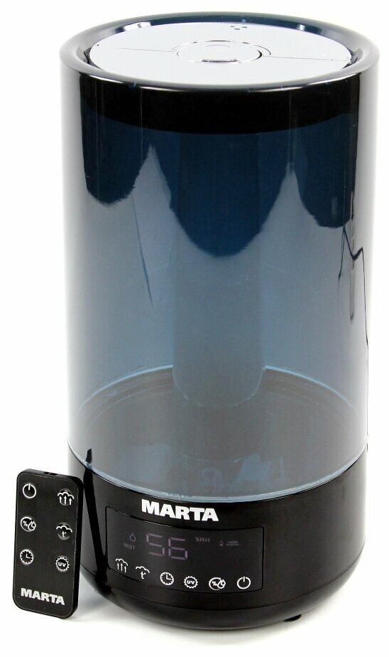 Увлажнитель воздуха Marta MT-2698 30W, ультразвуковой, верхний залив, 4,6л., сенсорное управление, п
