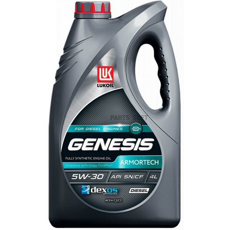 LUKOIL 3149855 Лукойл GENESIS ARMORTECH DIESEL 5W-30 (4л) API SN GM dexos2™ MB-Approval 229.51 ACEA C2/C3 API CF MB 229.52