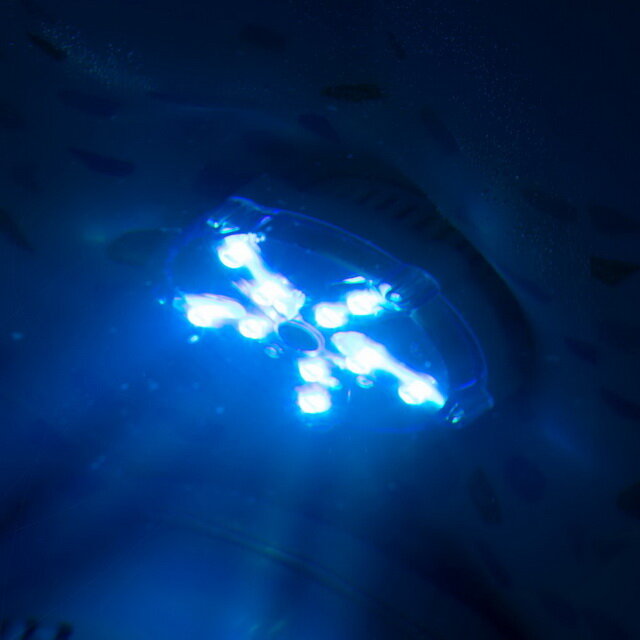 Плавающая светодиодная подсветка на батарейках Bestway 60303 (7 режимов 9 см) / Плавающий светильник лампа для бассейна спа