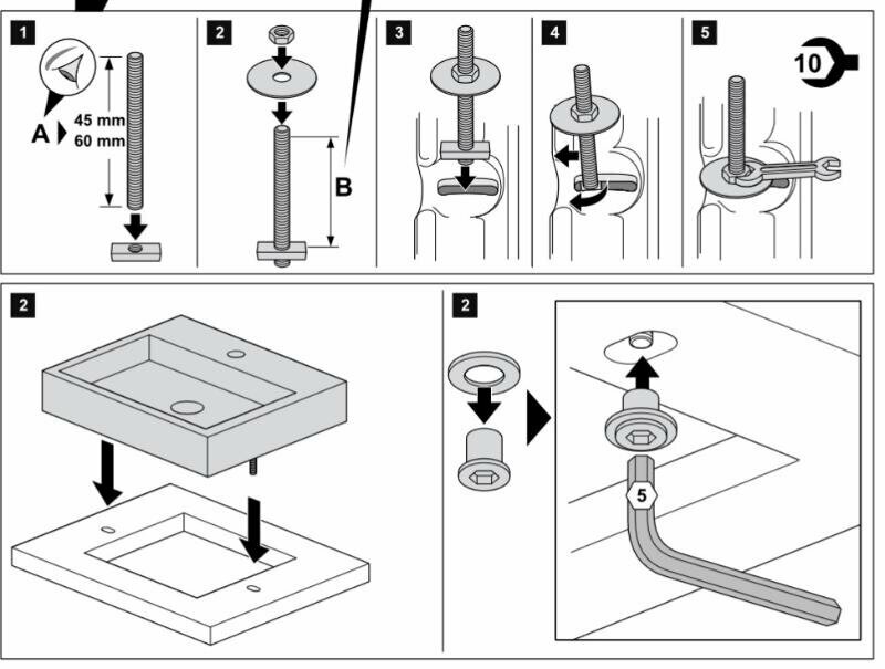 фото Memento 5135 Крепление раковины Villeroy & Boch