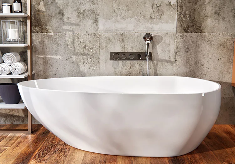 «Сантехника Лайф» Ванна из литьевого мрамора Грация (167х84 см)