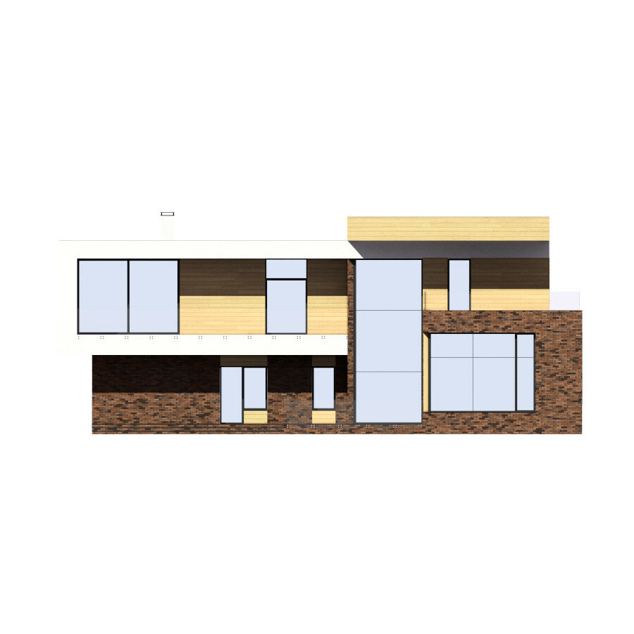 40-84EGL-Catalog-Plans - Проект двухэтажного дома из газобетона с террасой - фотография № 2