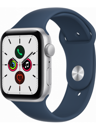 Умные часы Apple Watch SE GPS 40мм Aluminum Case with Sport Band (MKNY3) серебристый/синий омут