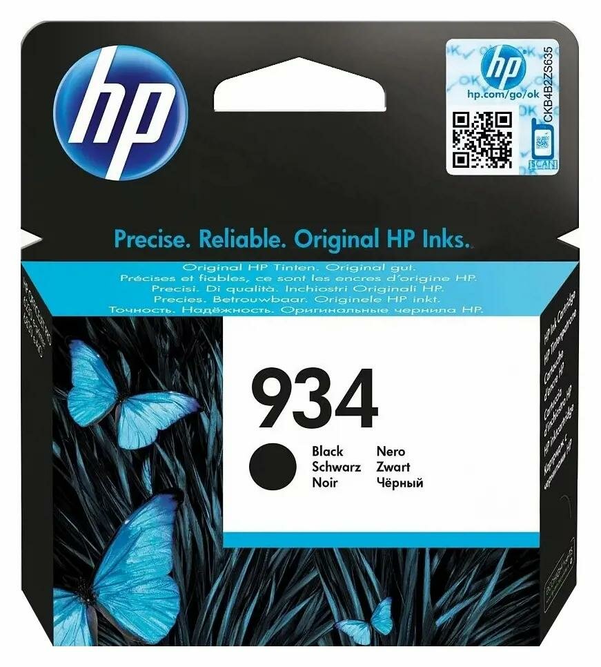 Картридж струйный HP 934 черный