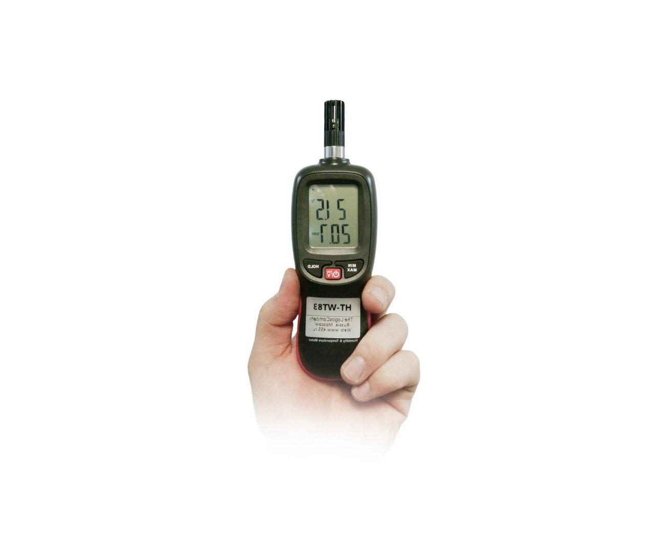 Цифровой термогигрометр HT Model:WT(83) (Z63849ZI) для измерения температуры, влажности, точки росы и температуры влажного термометра.