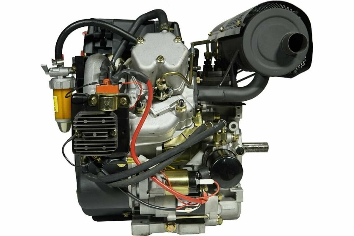Habert Двигатель дизельный HD2V910 D25.4 мм 20А - фотография № 2