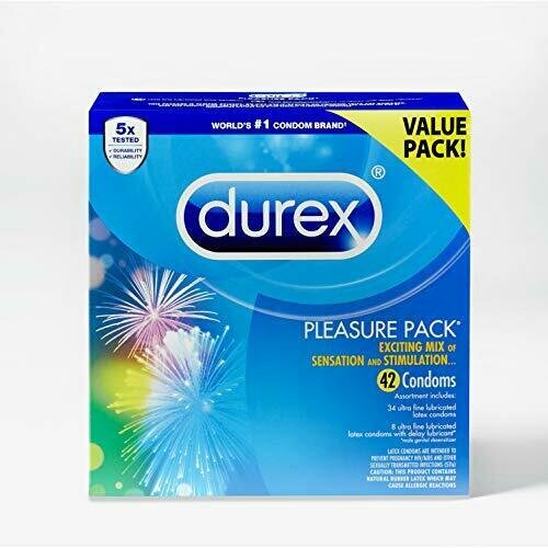 Презервативы Durex Pleasure Pack Condoms Natural Rubber Latex 42 шт