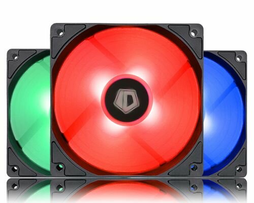 Вентилятор для корпуса ID-Cooling XF-12025-RGB TRIO 120x120x25мм (пульт управления, PWM, Low Noise, резиновые углы, RGB, 700-1800об/мин) BOX