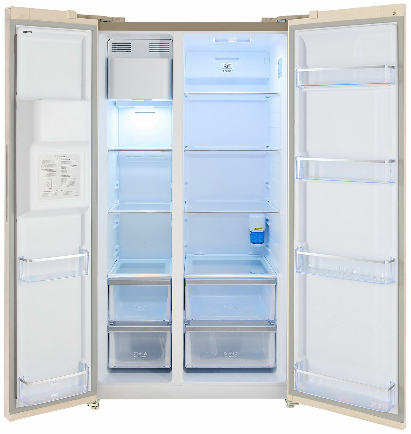 Холодильник Side by Side Hiberg RFS-650DX NFGY inverter - фотография № 3