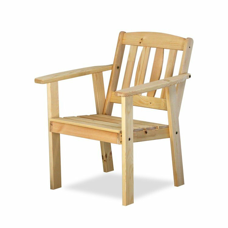 Кресло деревянное для сада и дачи, соло - фотография № 3