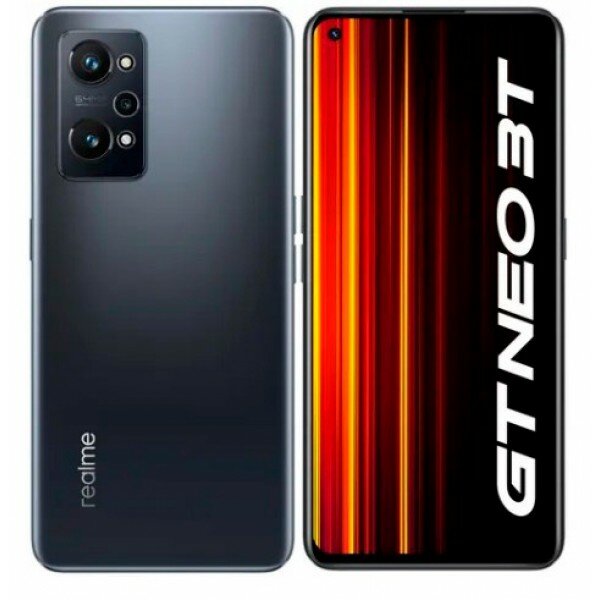 REALME Смартфон Realme GT Neo 3T 128Gb 8Gb черный моноблок 3G 4G 2Sim 6.62" 1080x2400 Android 12 64Mpix 802.11 a/b/g/n/ac NFC GPS GSM900/1800 GSM1900 A-GPS 6045602