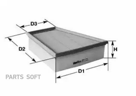 CLEAN FILTERS MA3172 Воздушный фиьтр