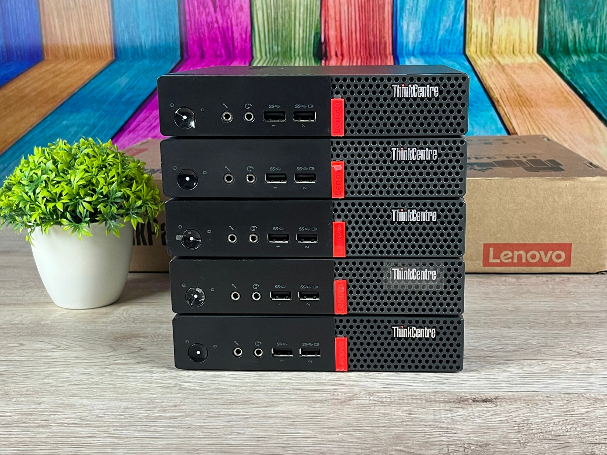 Мини ПК Intel Lenovo ThinkCentre M710Q неттоп, Core i5-7500T, RAM 32 GB, SSD 1024 GB, Windows 10 Pro, черный