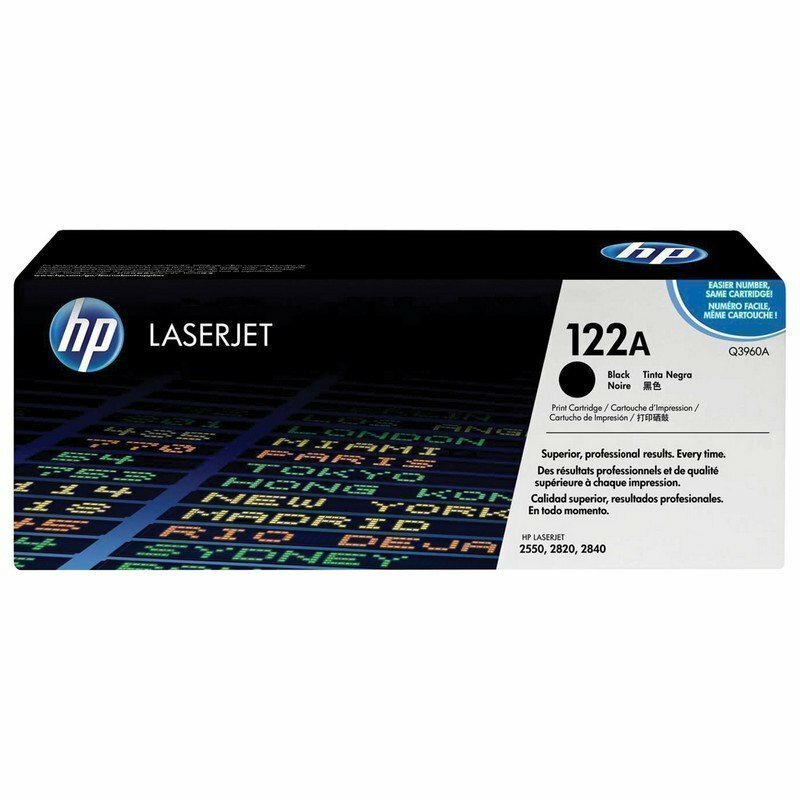 Картридж лазерный HP (Q3960A) ColorLaserJet 2550/2820 и другие, черный, оригинальный, 5000 стр