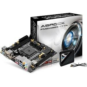 ASRock М.пл. ASRock FM2A88X-ITX+ (S-FM2+/A88X/2xDDR3/1xPCI-E 16x/SB7.1/GLAN/WiFi/Bluetooth/D-Sub/DVI/HDMI/mini-ITX) RET