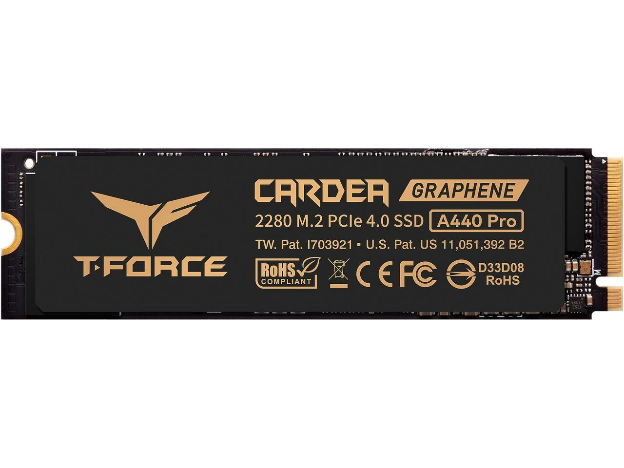 Накопитель SSD M.2 PCIe TEAMGROUP T-FORCE CARDEA A440 PRO Graphene HS 2TB