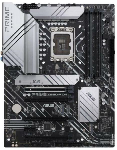 Материнская плата ASUS PRIME Z690-P D4 Socket 1700 Z690 4xDDR4 7.1 3xPCI-E 16x 1xPCI-E 1x 4xSATA III ATX Retail (90MB18P0-M0EAY0)