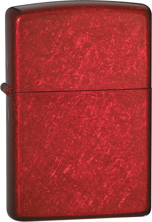 Зажигалка ZIPPO Classic с покрытием Candy Apple Red™, латунь/сталь, красная, глянцевая, 38x13x57 мм - фотография № 1