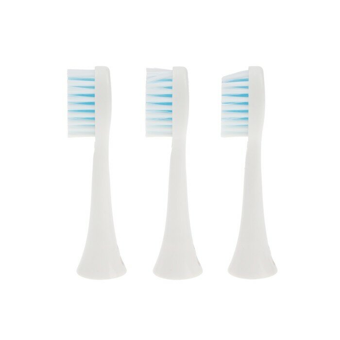 Электрическая зубная щётка Luazon LP-009, вибрационная, 8500 дв/мин, 4 насадки, 2хАА, синяя - фотография № 7