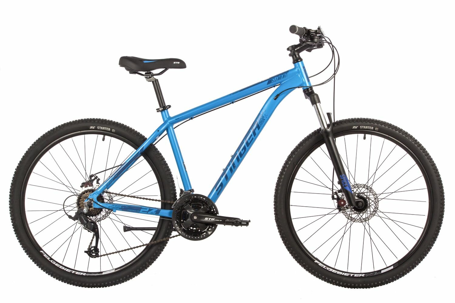 Велосипед STINGER 27.5" ELEMENT EVO SE синий, алюминий, размер 20"