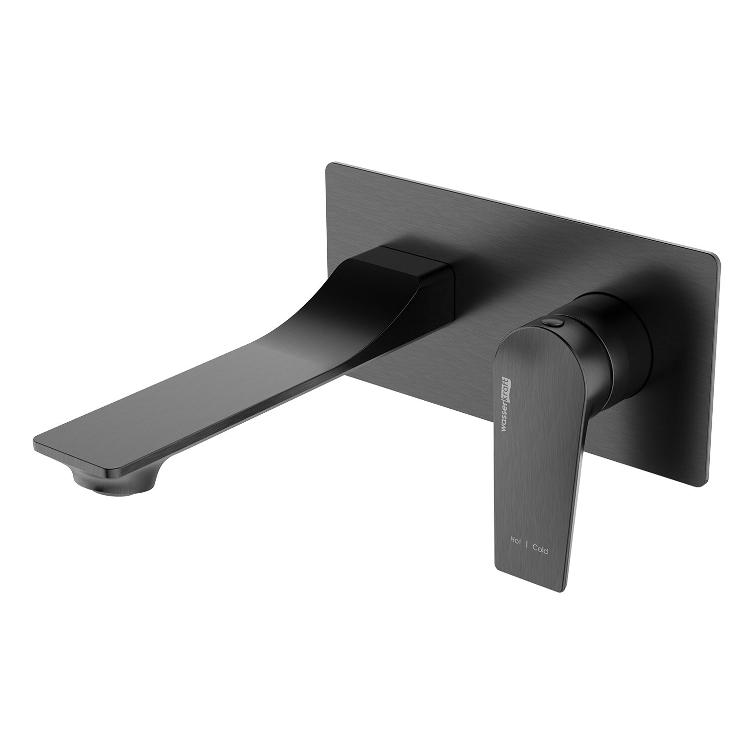 Смеситель Wasserkraft для раковин Wiese 8400 оружейная сталь (8430)