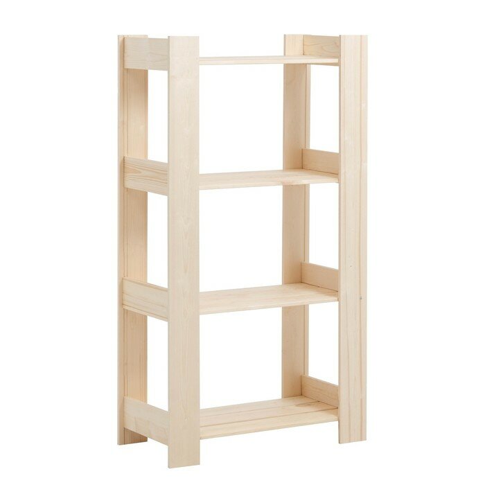 фото Стеллаж деревянный 4 полки 120х64х32 см