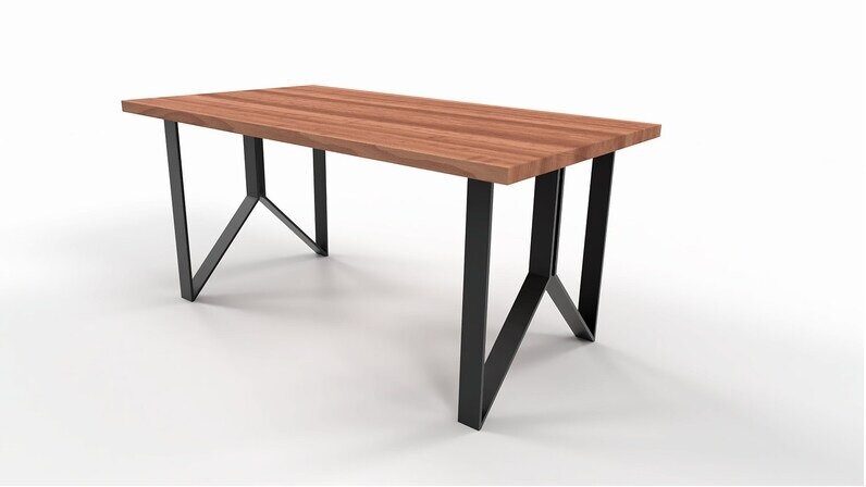 Подстолье/опора из металла для стола в стиле Лофт Модель 34 (2 штуки) - фотография № 4