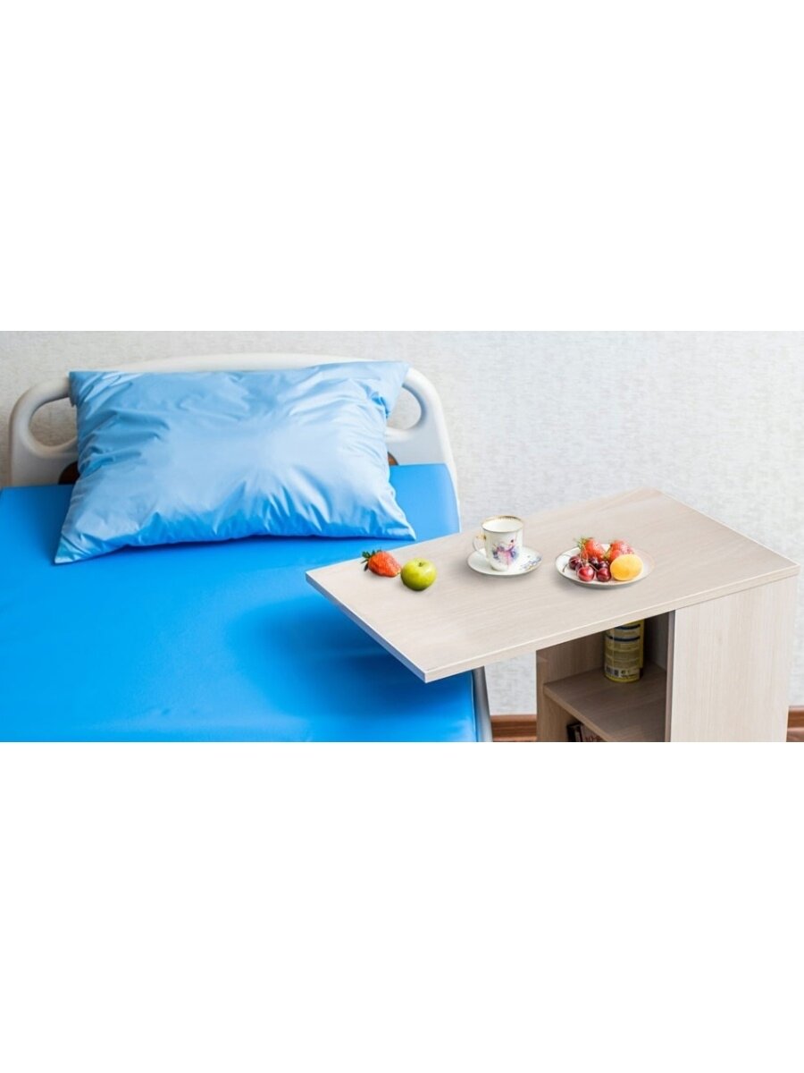Прикроватный столик для облегчения ухода за инвалидами и больными при кормлении и приеме лекарств. - фотография № 4