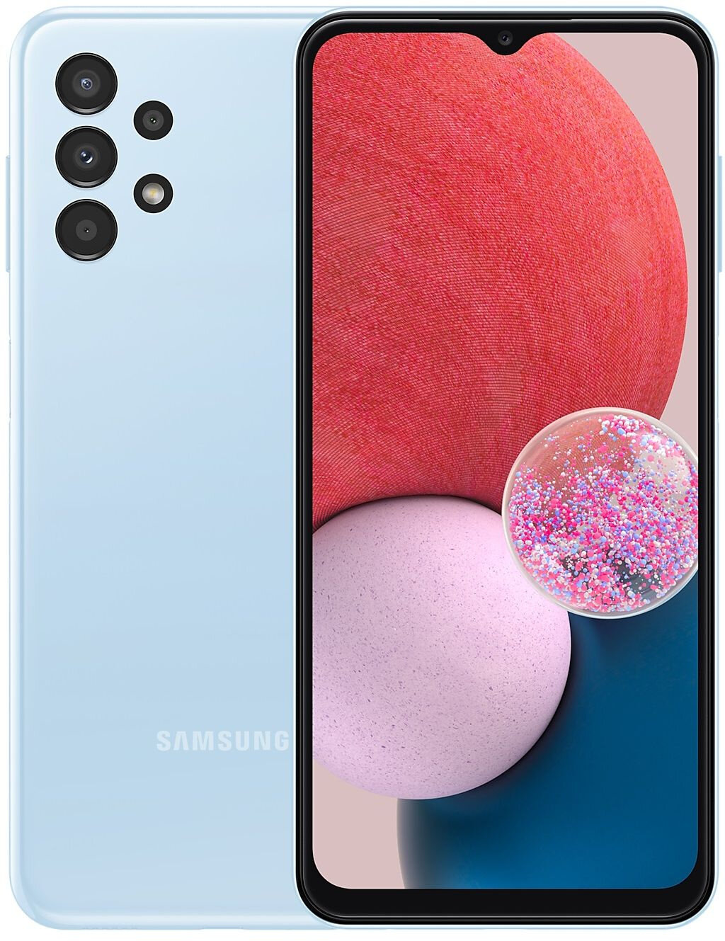 Смартфон Samsung SM-A135F Galaxy A13 32Gb 3Gb голубой моноблок 3G 4G 2Sim 6.6" 1080x2408 Android 12 50Mpix 802.11 b/g/n/ac NFC GPS GSM900/1800 GSM1900 microSD max1024Gb
