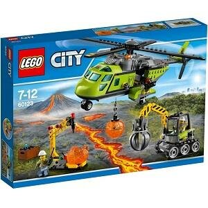 LEGO Конструктор LEGO City 60123 Транспортный вертолет исследователей вулканов