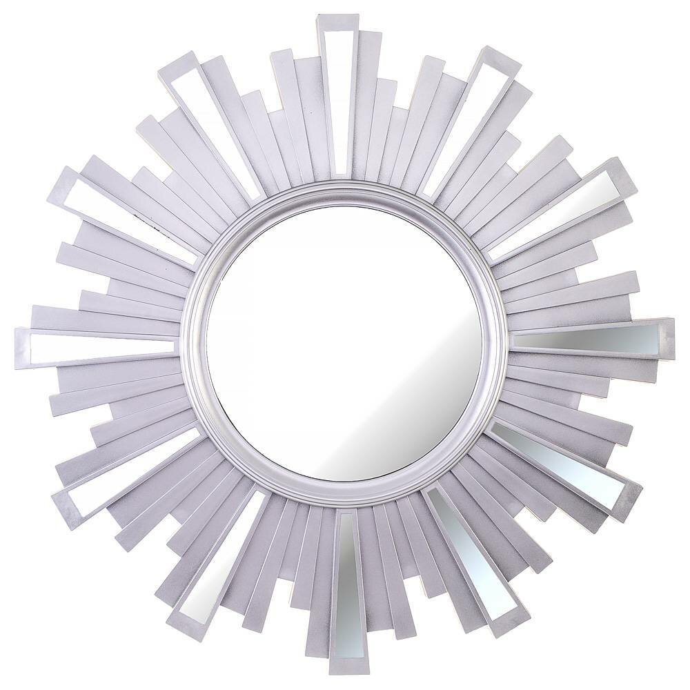 зеркало настенное swiss home 52 см цвет: серебро