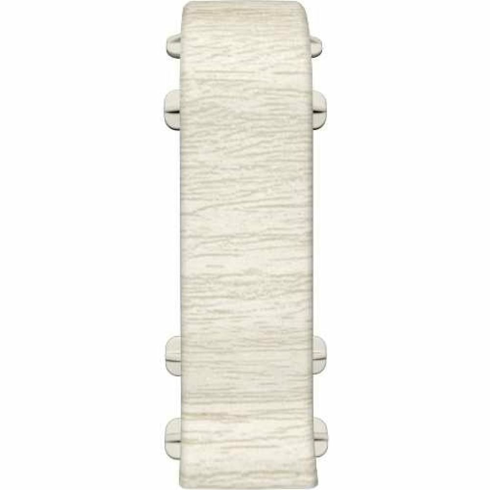 фото IDEAL Соединитель для плинтуса 70мм Идеал Классик 252 Ясень белый К-П70-С-Ф2 252 ЯСН БЕЛ