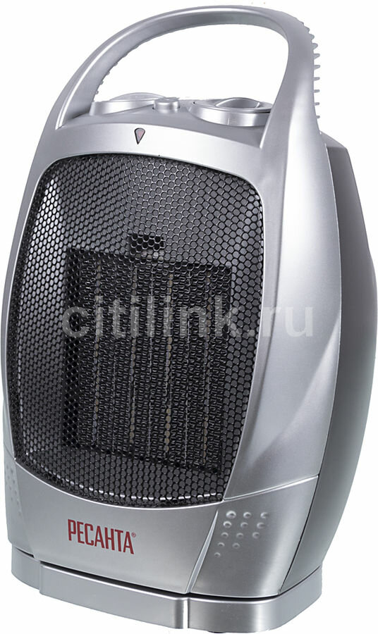 фото Тепловентилятор керамический Ресанта ТВК-2, 1800Вт, с термостатом, 2 режима, серебристый, черный [67/2/4]