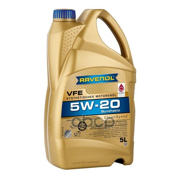 Sae 5W-20 5L Vfe New Моторное Масло Ravenol арт. 4014835846067