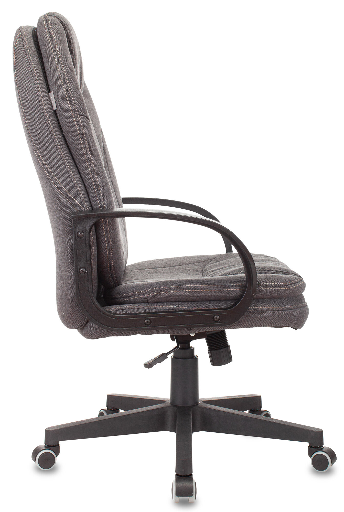 Кресло руководителя Бюрократ CH-868LT, на колесиках, ткань, серый [ch-868lt/grafit]