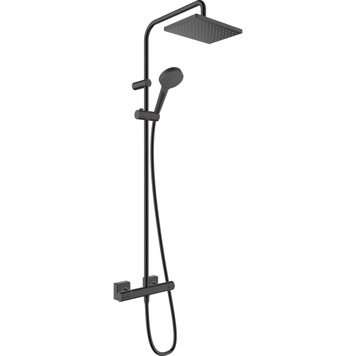 Душевая система для ванн, для душа Hansgrohe Vernis Shape Showerpipe 230 черный (26286670) - фотография № 1