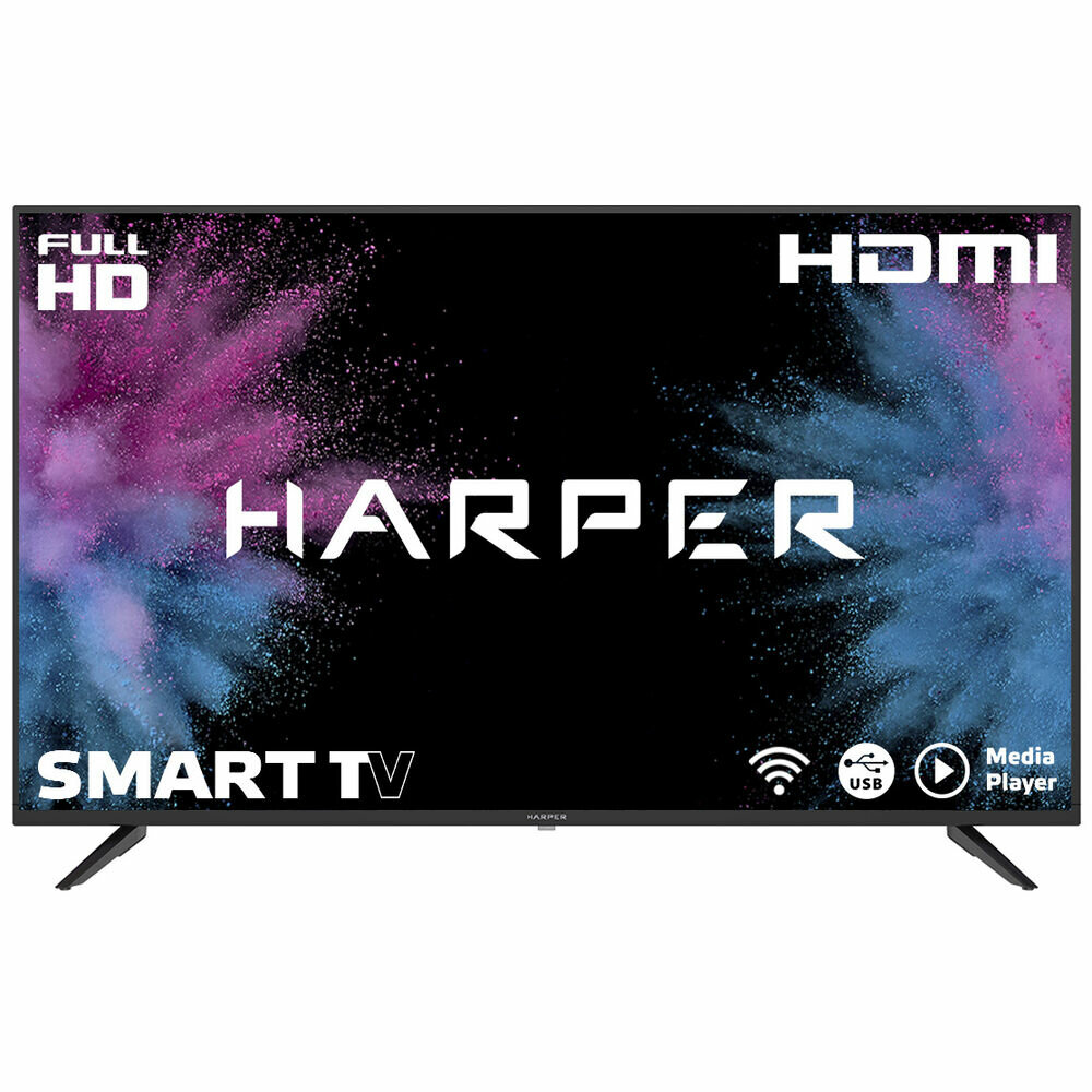 Телевизор ЖК 43" Harper 43F670TS черный