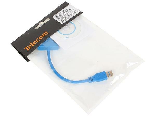 Переходник VGA 0.15м VCOM Telecom TA710 круглый синий