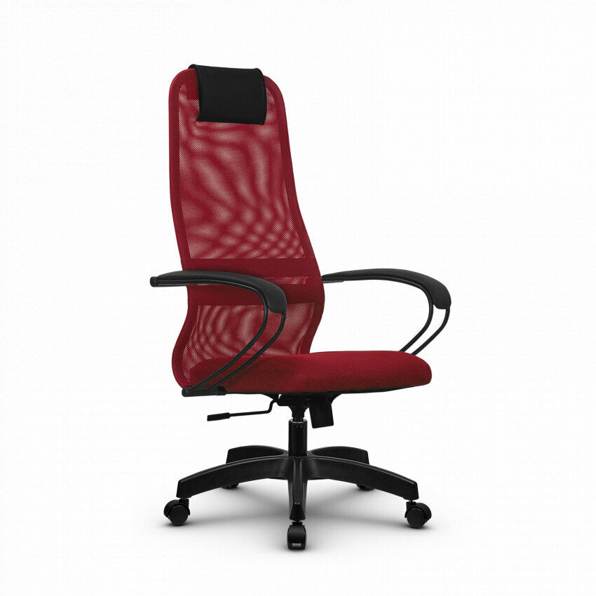 Кресло офисное Метта SU-BP-8 (красный) пятилучие PL