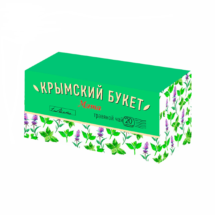 Травяной чай Крымский букет Мята в пакетиках,2 шт по 20 пакетиков - фотография № 2