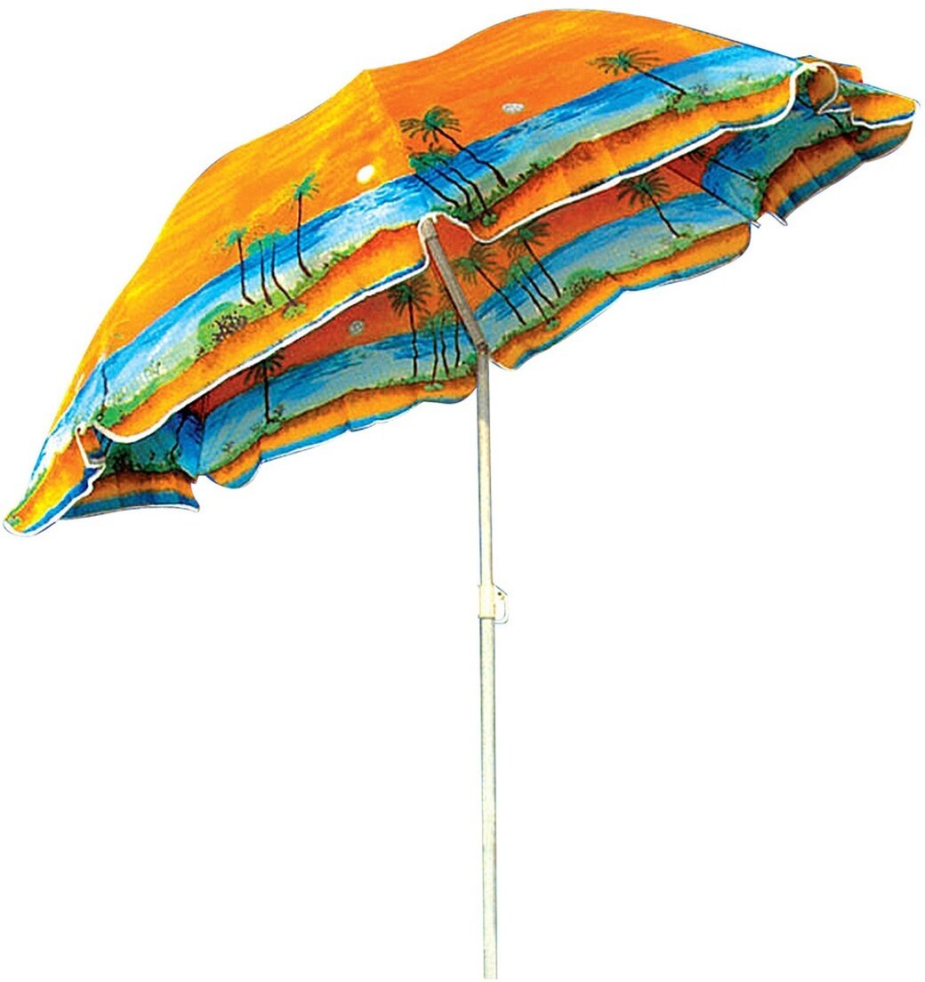 Зонт пляжный, 170 см, с механизмом наклона - фотография № 3