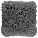 Подушка Natures Collection Tibetan Steel мех тибетской козы 40x40, длина 10-15 см - изображение